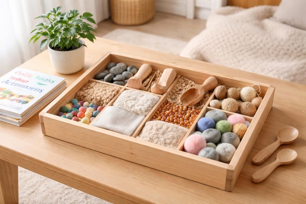 découvrez comment créer facilement un bac sensoriel montessori à la maison pour stimuler les sens et l'apprentissage de votre enfant grâce à des activités simples et ludiques.