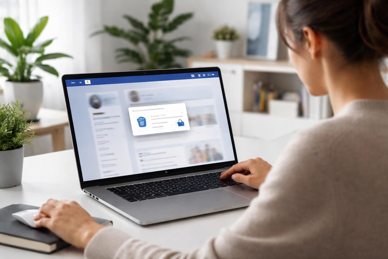 Supprimer pages facebook : Comment page